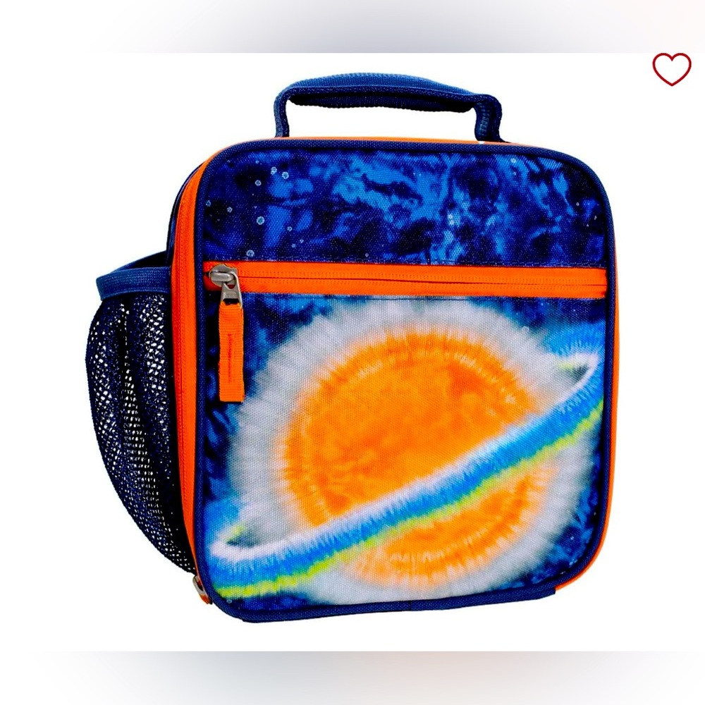 Pottery Barn Kids Mackenzie Navy Planet Tie-Dye Classic Lunch Box – NWOT